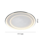 Lumina Round LED Flush Mount Ceiling Light in Matte White