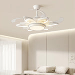 Aria Black Minimalist Ceiling Fan with Integrated LED Light