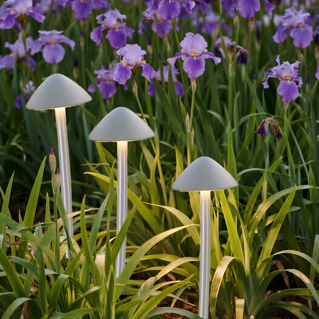 Mushroom Garden Lights Modern LED Landscape Lighting Set