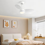 Nordic Retro Ceiling Fan with LED Light – 3-Blade Inverter Motor