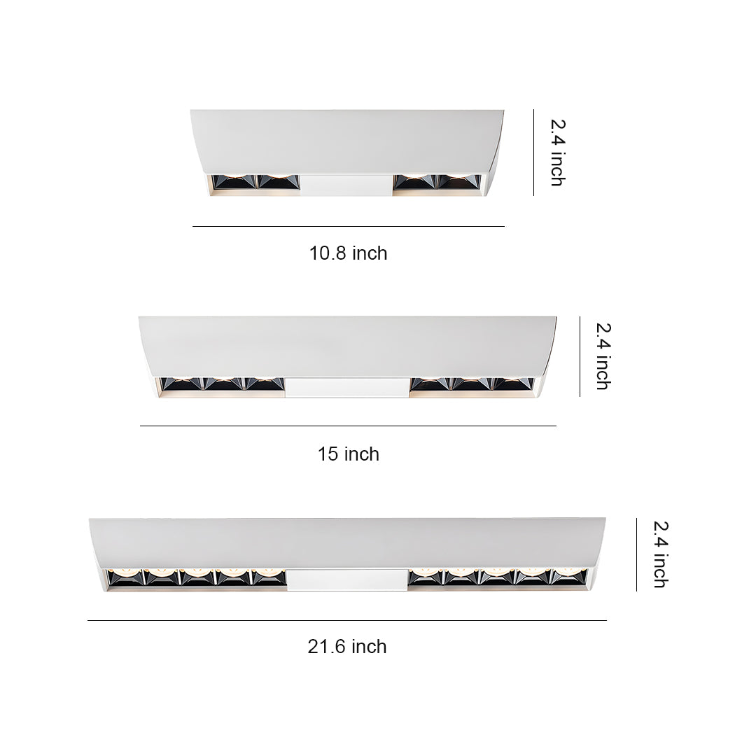 Modern Square LED Downlights Surface Mount Aluminum Ceiling Light