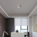 Modern Square LED Downlights Surface Mount Aluminum Ceiling Light