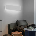 Modern White Aluminum LED Wall Sconce with 270° Adjustable Head