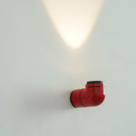 Industrial Pipe Wall Sconce with Warm LED Light