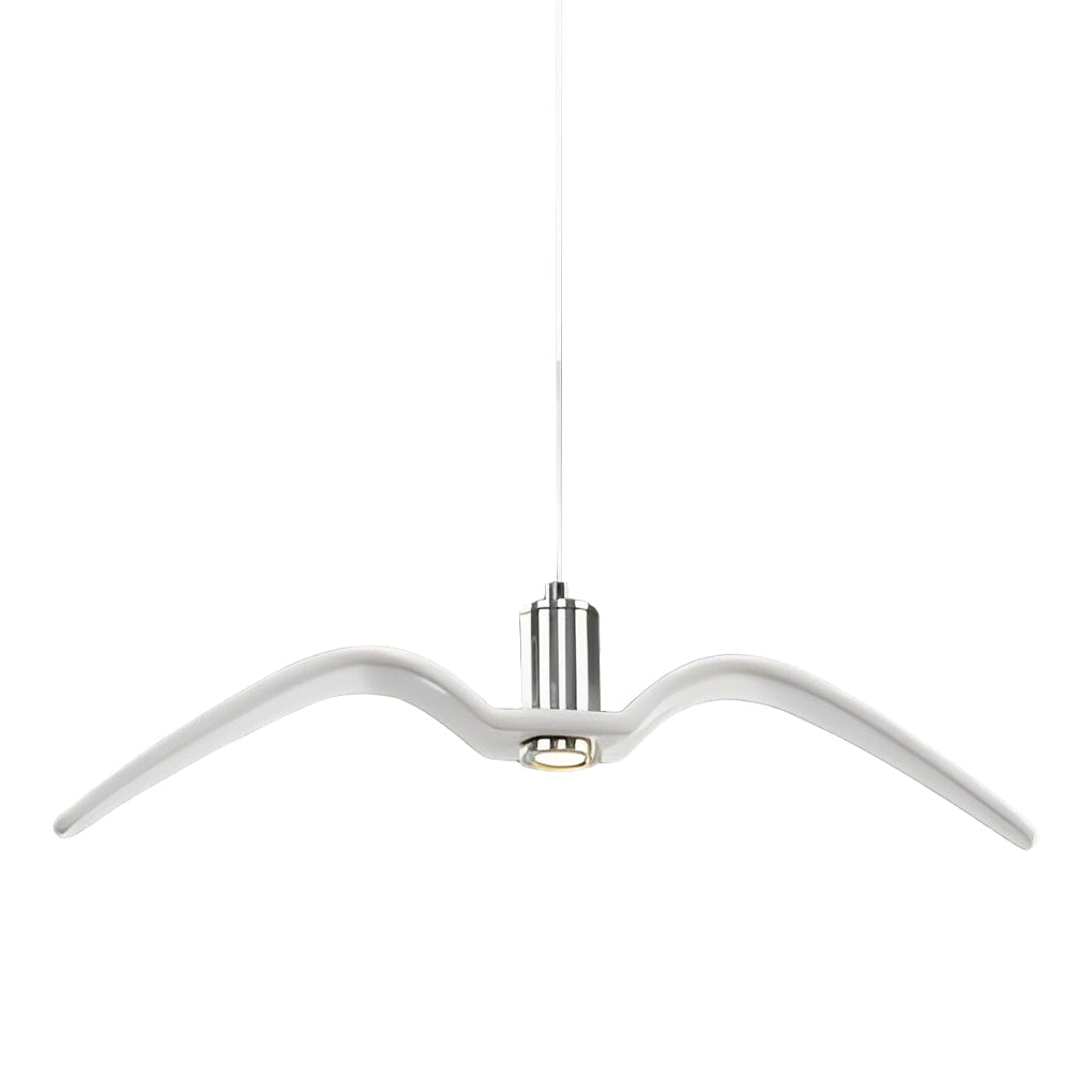 Wing Pendant Light Modern Seagull LED Metal Hanging Lamp
