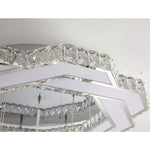 Ambient Crystal Led Flush Mount Light 20 24 31 Gold Or Silver
