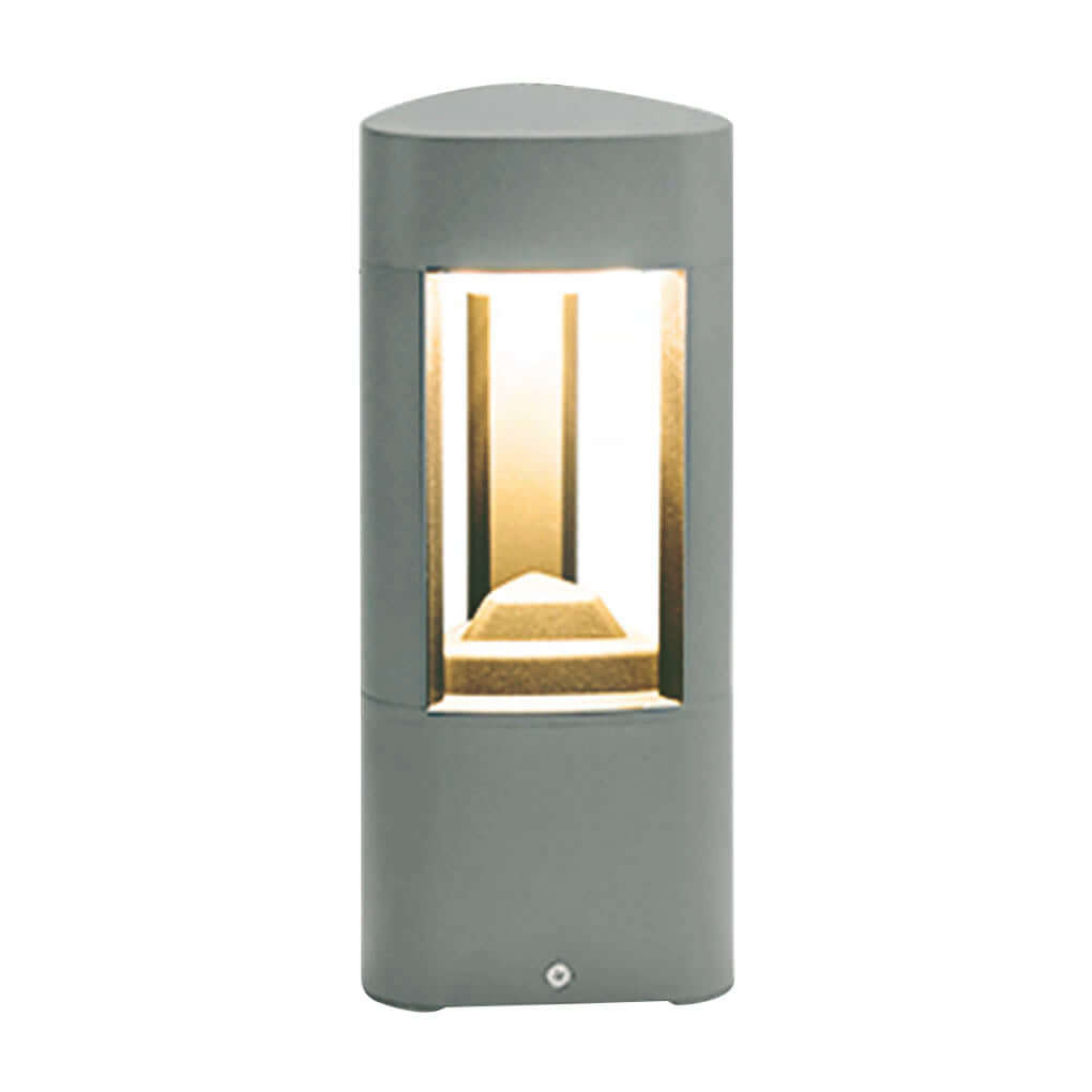 Hollow Bollard Light with Three-Sided Illumination for Modern Landscapes