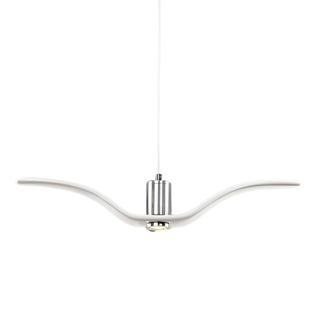 Wing Pendant Light Modern Seagull LED Metal Hanging Lamp