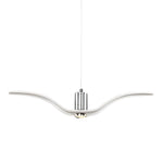 Wing Pendant Light Modern Seagull LED Metal Hanging Lamp