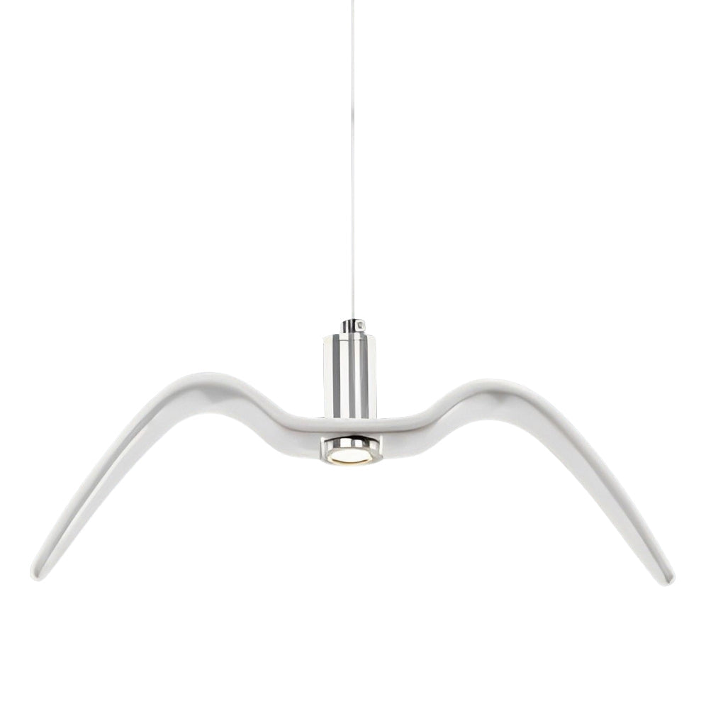 Wing Pendant Light Modern Seagull LED Metal Hanging Lamp