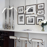 Wing Pendant Light Modern Seagull LED Metal Hanging Lamp