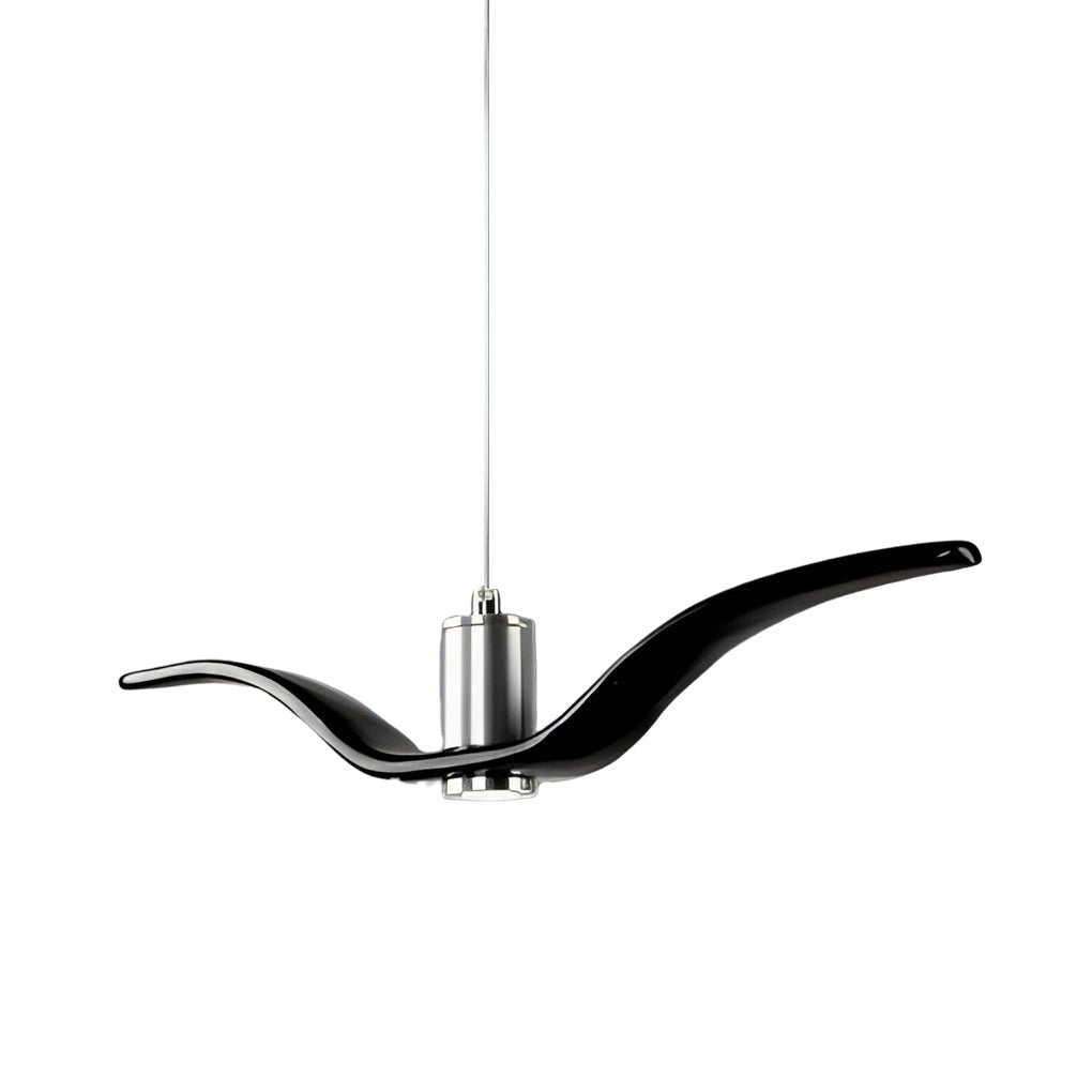 Wing Pendant Light Modern Seagull LED Metal Hanging Lamp