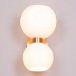 Twin Sphere Contemporary Wall Light