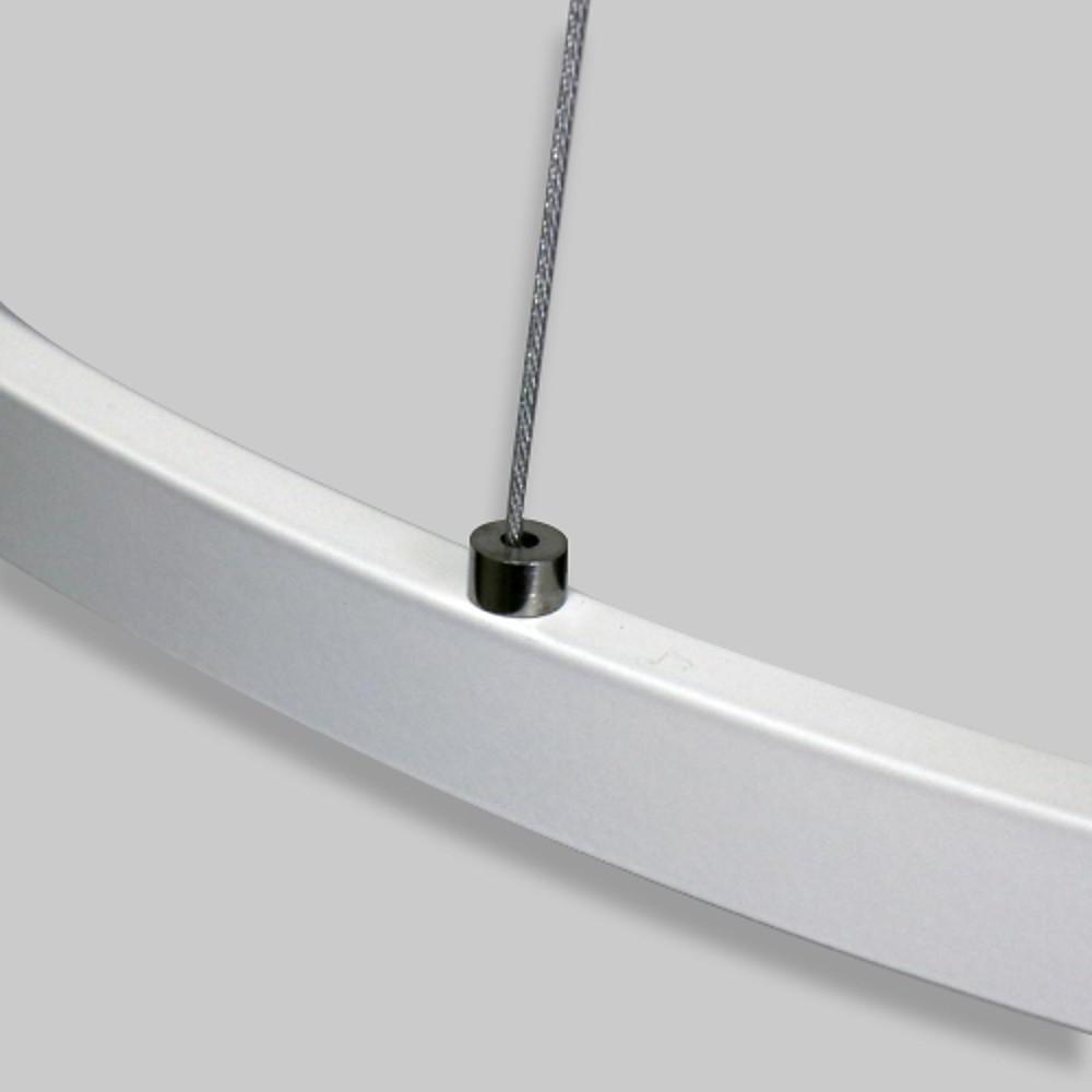 Starto 24 Acrylic Big Ring Opal Shade Single Pendant Light