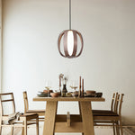 Modern Lantern Pendant Light with LED – Minimalist Ceiling Fixture in Four Finishes