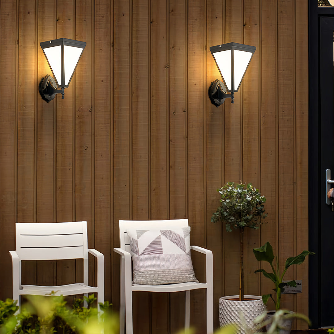 Aurelia Solar Wall Sconce – Modern Minimalist Outdoor Lighting