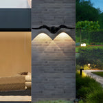 Aurelia Seagull Outdoor Wall Sconce in Matte Black or White