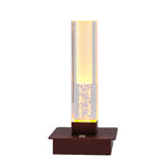 Cordless Square Table Lamp with Dimmable LED – Modern Nightstand Light