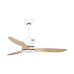 Aria Wooden Ceiling Fan with Integrated LED Light – Modern Flush Mount Fandelier