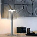 Lumina Adjustable LED Table Lamp in Aluminum and Acrylic