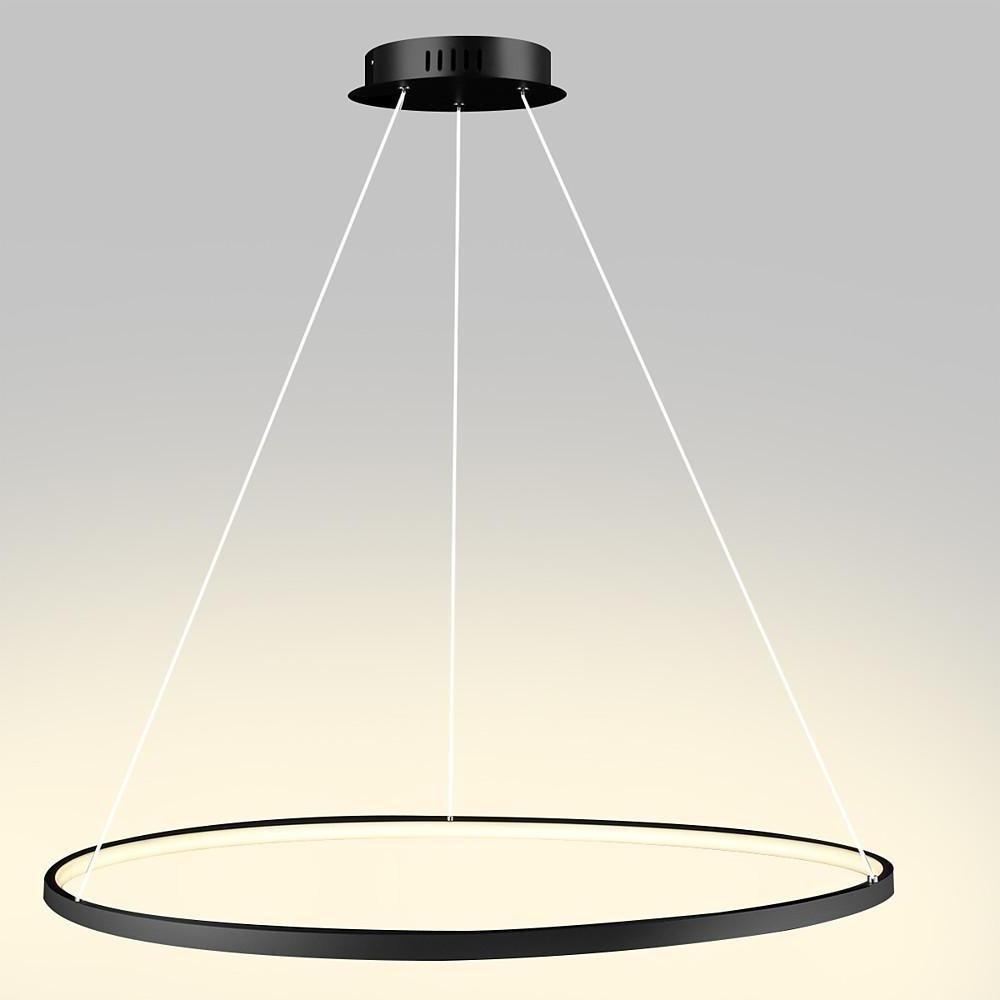 Round Geometric 30 Watt Single Ring Integrated Led Modern Bedroom Pendant