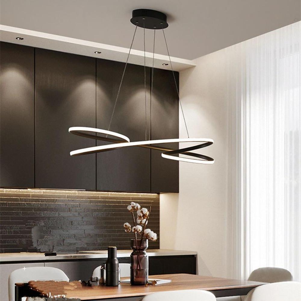 Vintage Led Ribbon Twist Chandelier