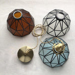 Nordic Glass Pendant Light with Industrial Metal Accent