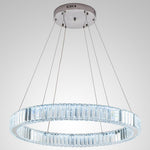 Luxury 1 Light Ring Shaped Wagon Wheel Chandelier In Gold Finish