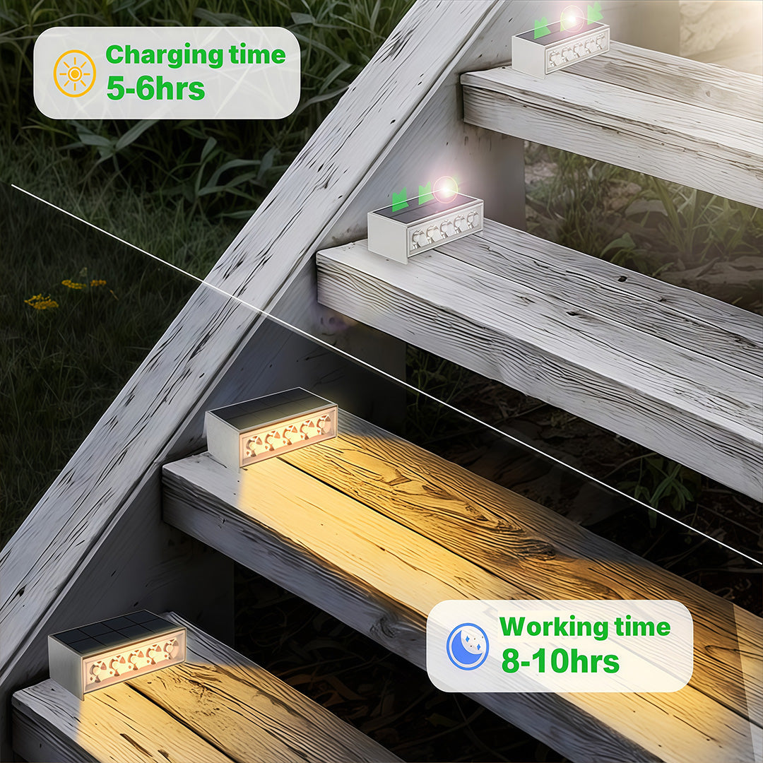 Aurea Solar Step Light – Modern Waterproof LED Deck & Stair Luminaire