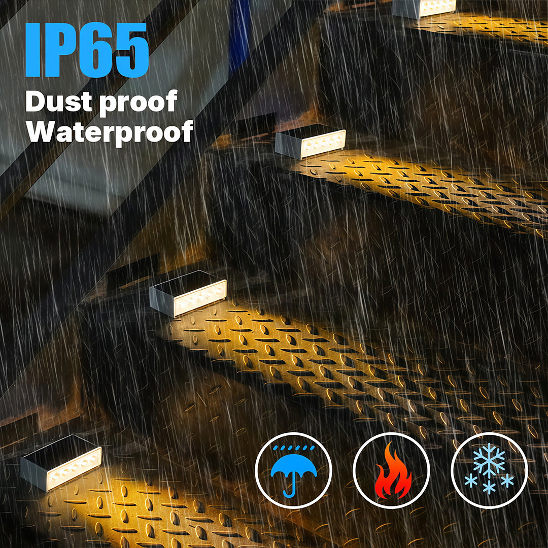Aurea Solar Step Light – Modern Waterproof LED Deck & Stair Luminaire