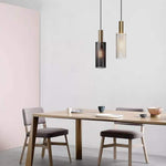 Modern Cylinder LED Pendant Light with Adjustable Cord for Dining and Bedroom