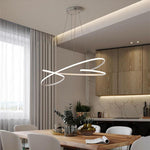 Vintage Led Ribbon Twist Chandelier