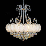8 Light Modern Gold Silver Vintage Crystal Chandeliers For Living Room