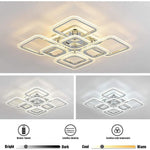 Lumina Square LED Flush Mount Ceiling Light – Modern Minimalist Ambient Illumination