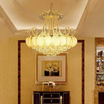 8 Light Modern Gold Silver Vintage Crystal Chandeliers For Living Room