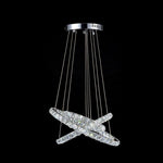 Luxury Crystal Led Chandelier 3 Tier Geometric Or Stacked Led Pendant Light