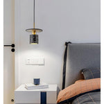 Terrazzo Inspired Cement Cylinder Led Pendant Lights Modern Island Lighting