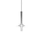 Lumen Glass Pendant Light in Smoke and Clear for Modern Interiors