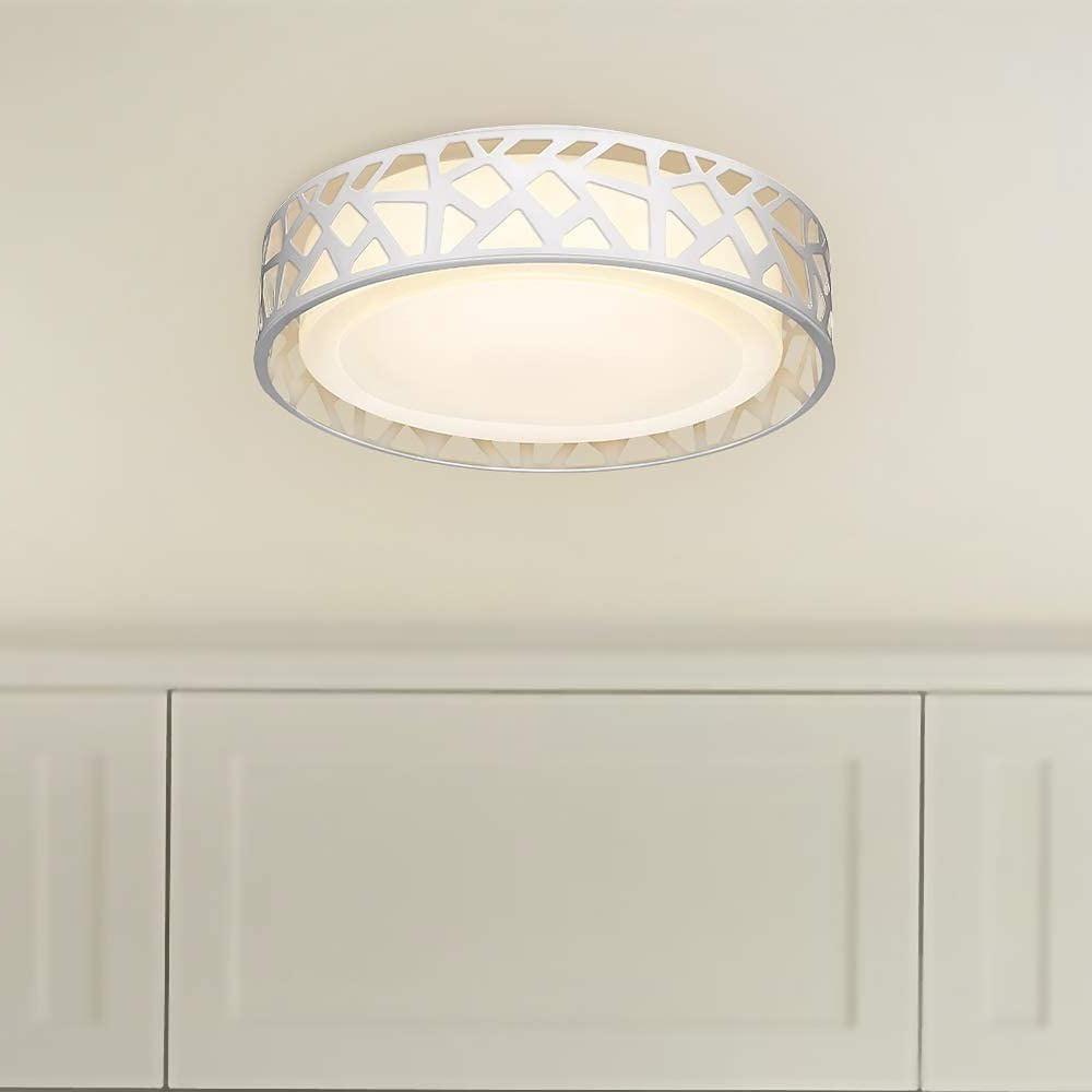 Lumina Drum LED Flush Mount Ceiling Light in Nordic Metal