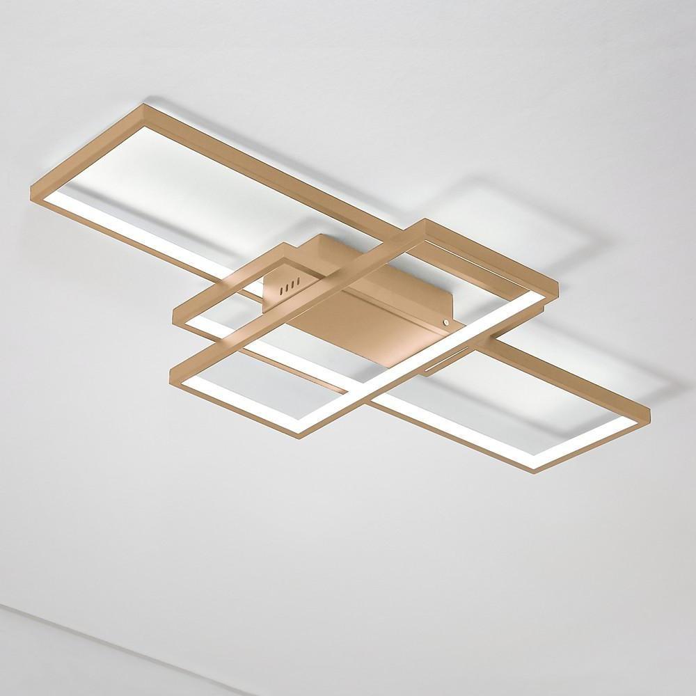 Abstract Rectangles LED Flush Mount Ceiling Light in Modern Minimalist Style