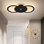 Modern Geometric Ring 2 Light Led Flush Mount Ceiling Light