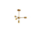 Luxurious Gold 4 Light Pendant Light Modern 27 Ceiling Fixture