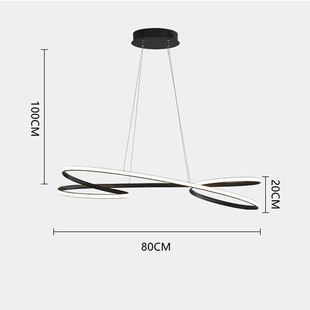 Vintage Led Ribbon Twist Chandelier