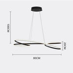Vintage Led Ribbon Twist Chandelier