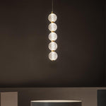 Aurelia Trio Copper Pendant Light – Modern Globe LED Chandelier