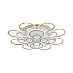 Lumen Ring Flush Mount LED Ceiling Light in White Metal