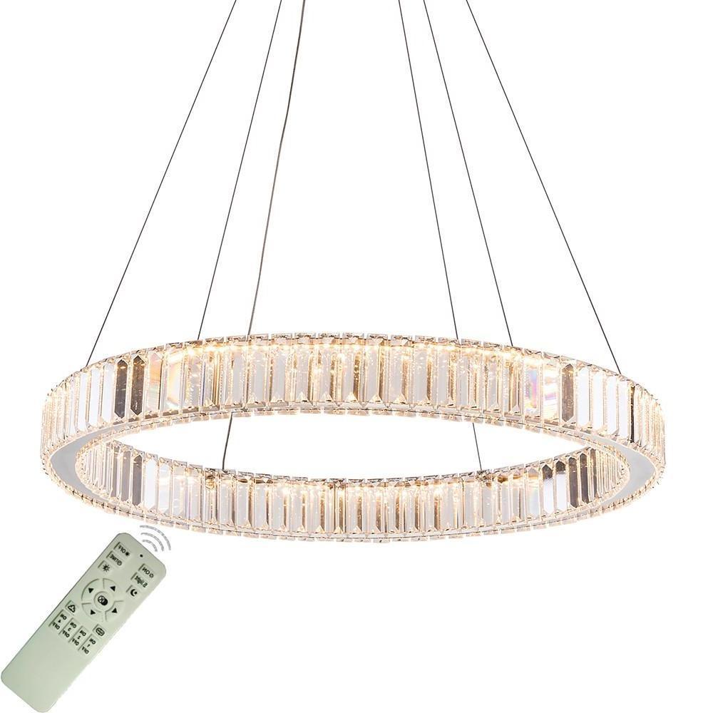 Luxury 1 Light Ring Shaped Wagon Wheel Chandelier In Gold Finish