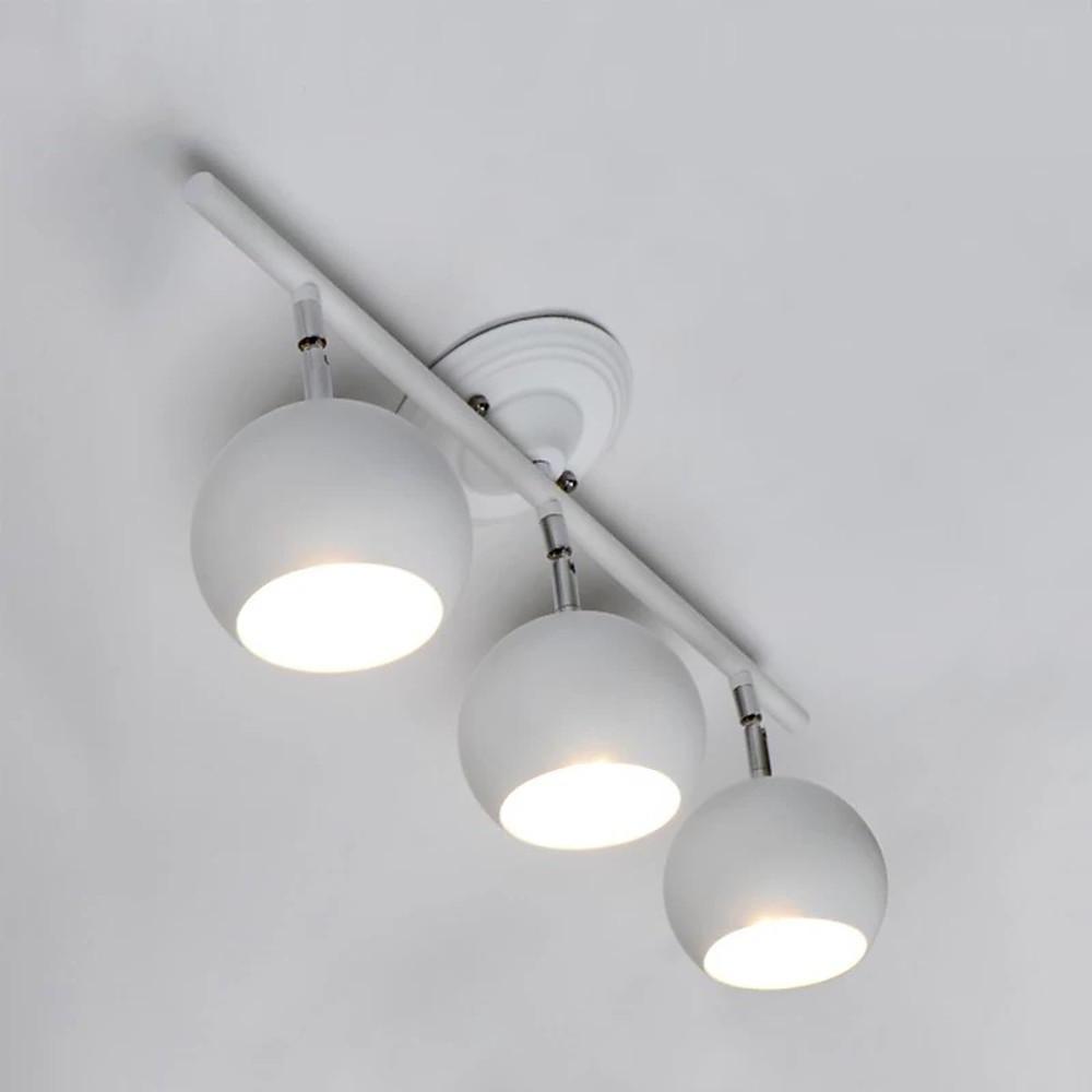 3 Light Bowled Metal Semi Flush Mount Ceiling Light Modern Bright