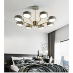 8 Light Tasking Chandelier Fixed 24 Height 3000K 5400K